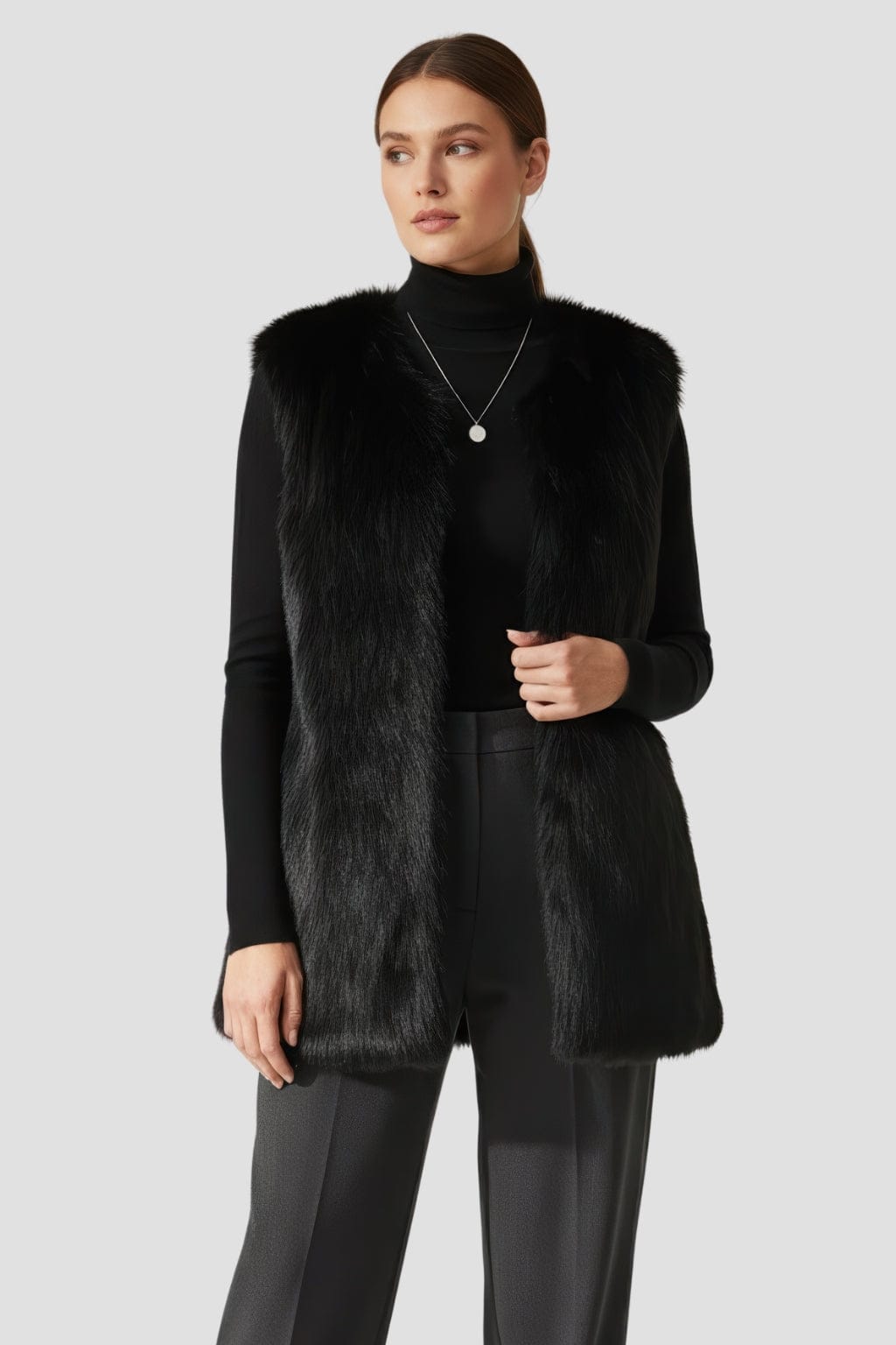 Veste fourrure femme manche courte Héritage fourrure