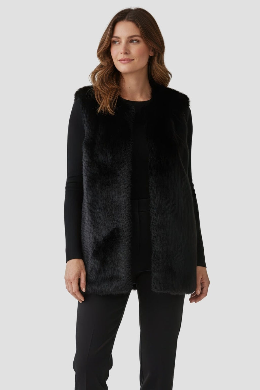 Veste fourrure femme manche courte Héritage fourrure