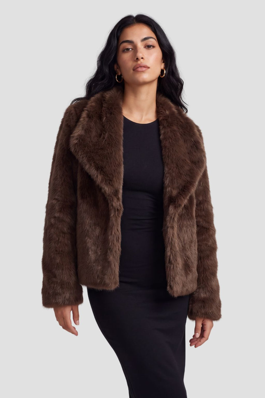 Veste fourrure femme marron clair Héritage fourrure