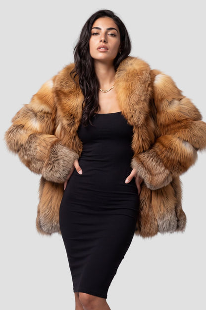 Veste fourrure femme renard Héritage fourrure