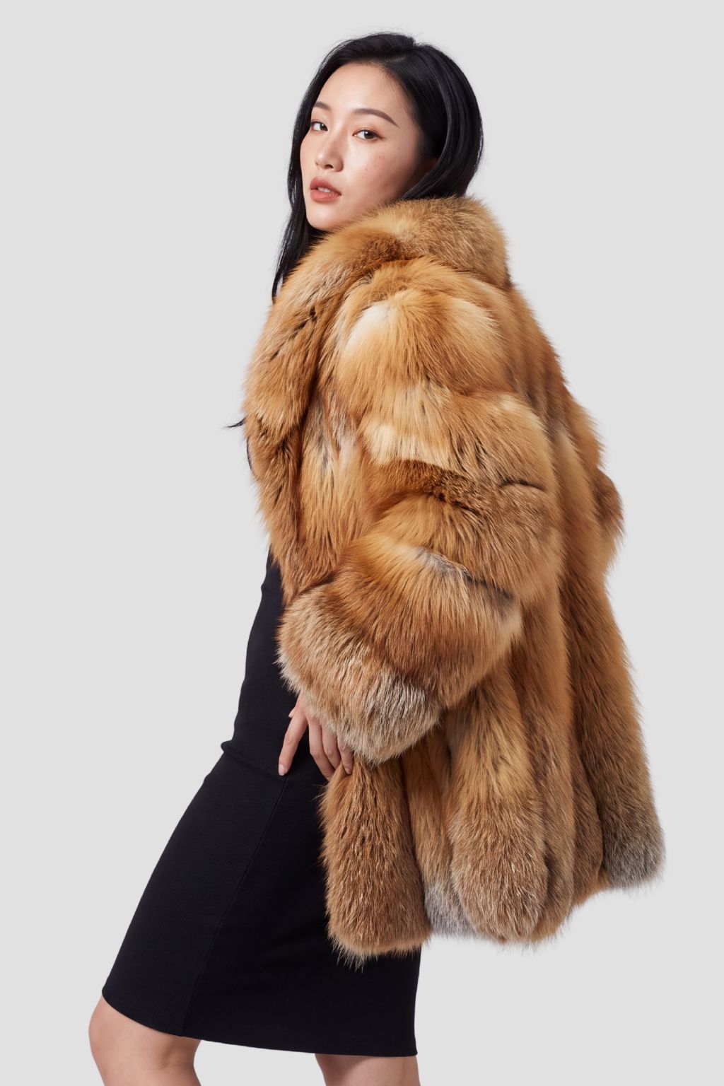 Veste fourrure femme renard Héritage fourrure