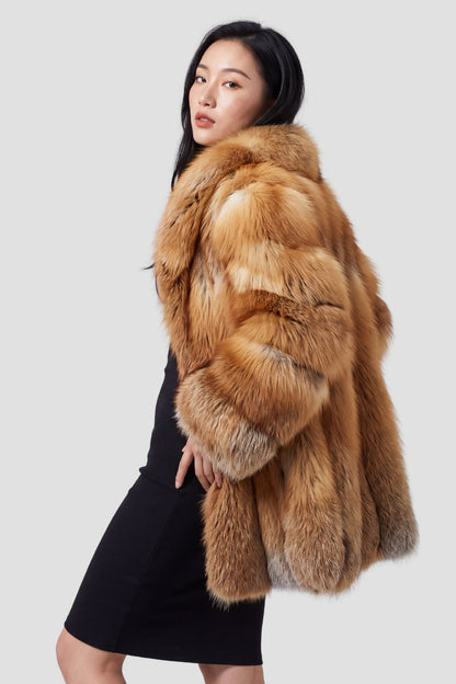 Veste fourrure femme renard Héritage fourrure