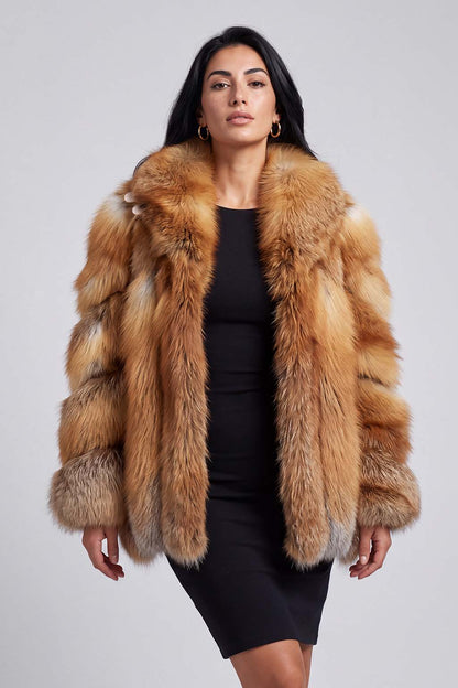 Veste fourrure femme renard Héritage fourrure