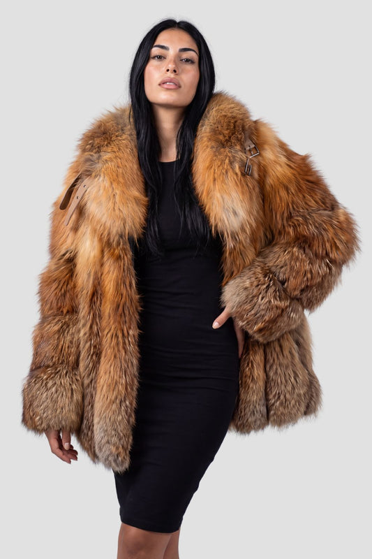 Veste fourrure femme renard Héritage fourrure