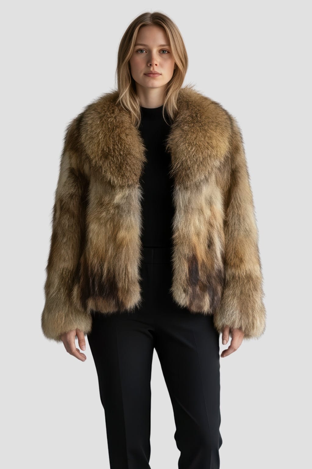 Veste fourrure femme renard marron Héritage fourrure