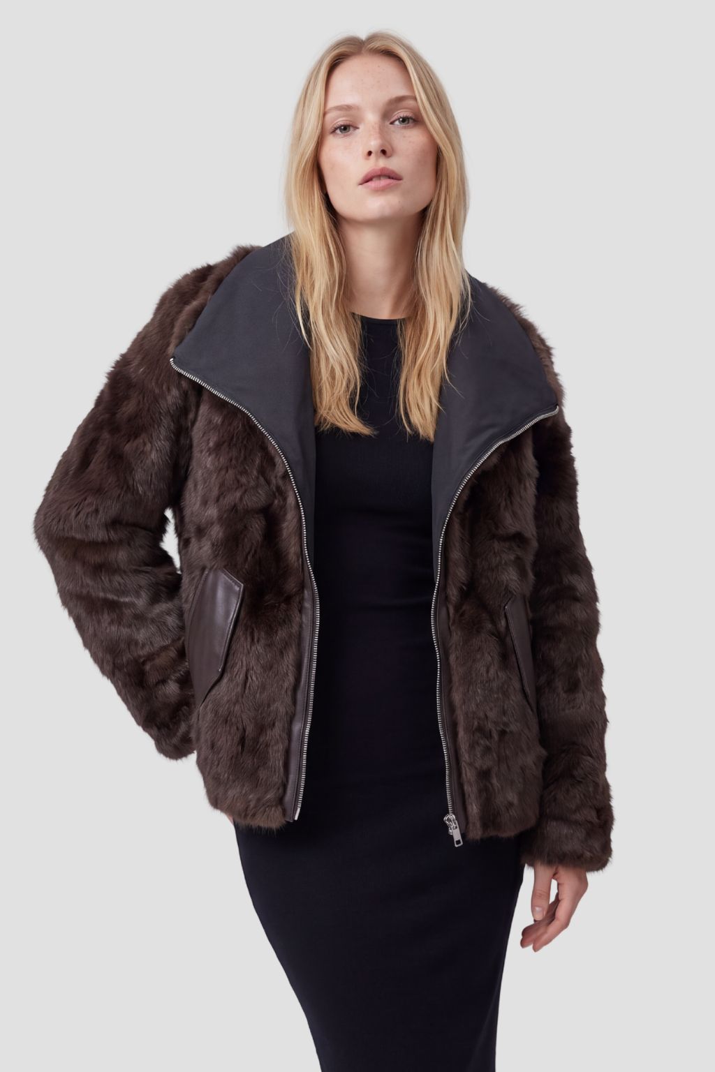 Veste fourrure femme réversible Héritage fourrure
