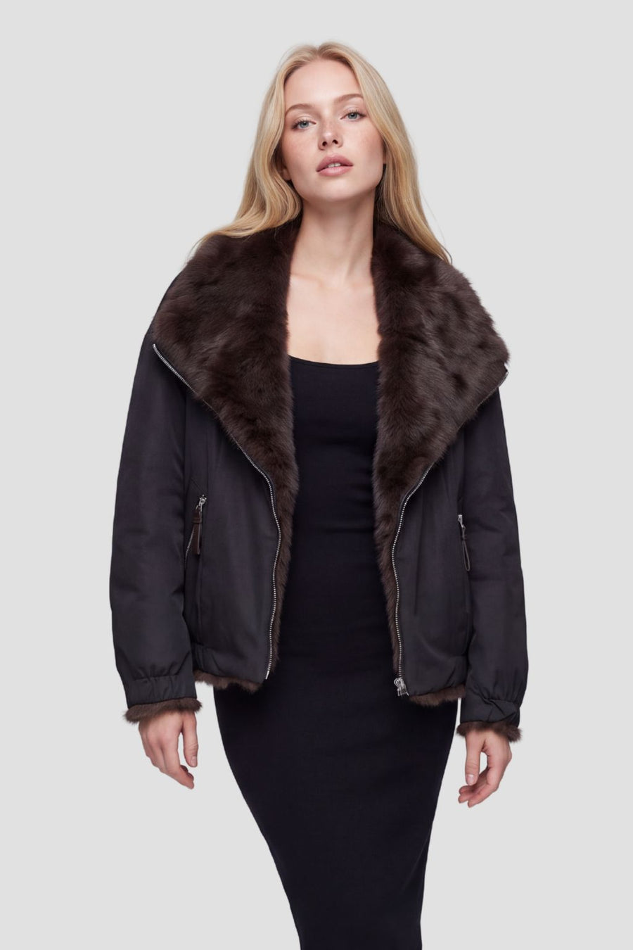 Veste fourrure femme réversible Héritage fourrure