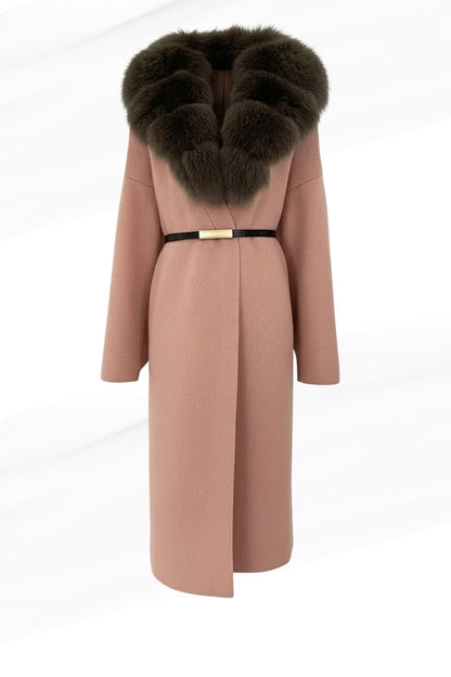 Veste fourrure femme rose Héritage fourrure