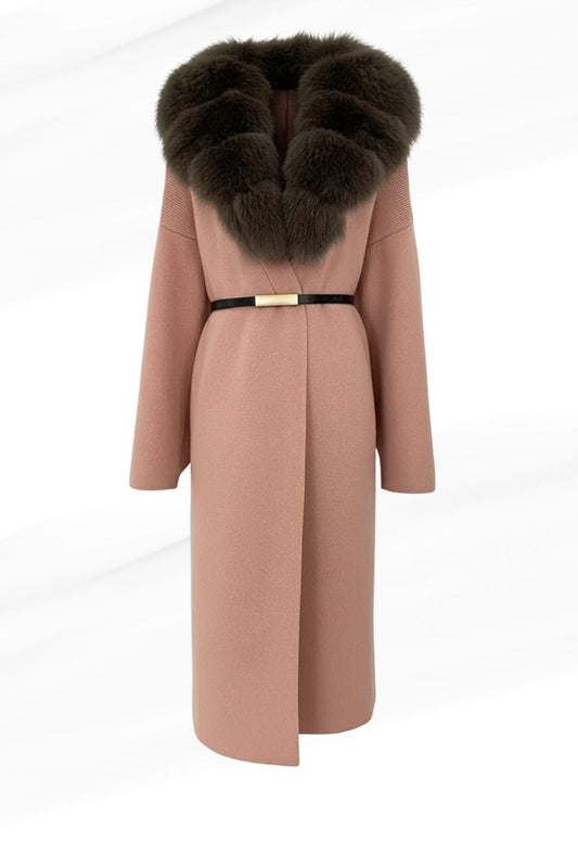 Veste fourrure femme rose Héritage fourrure