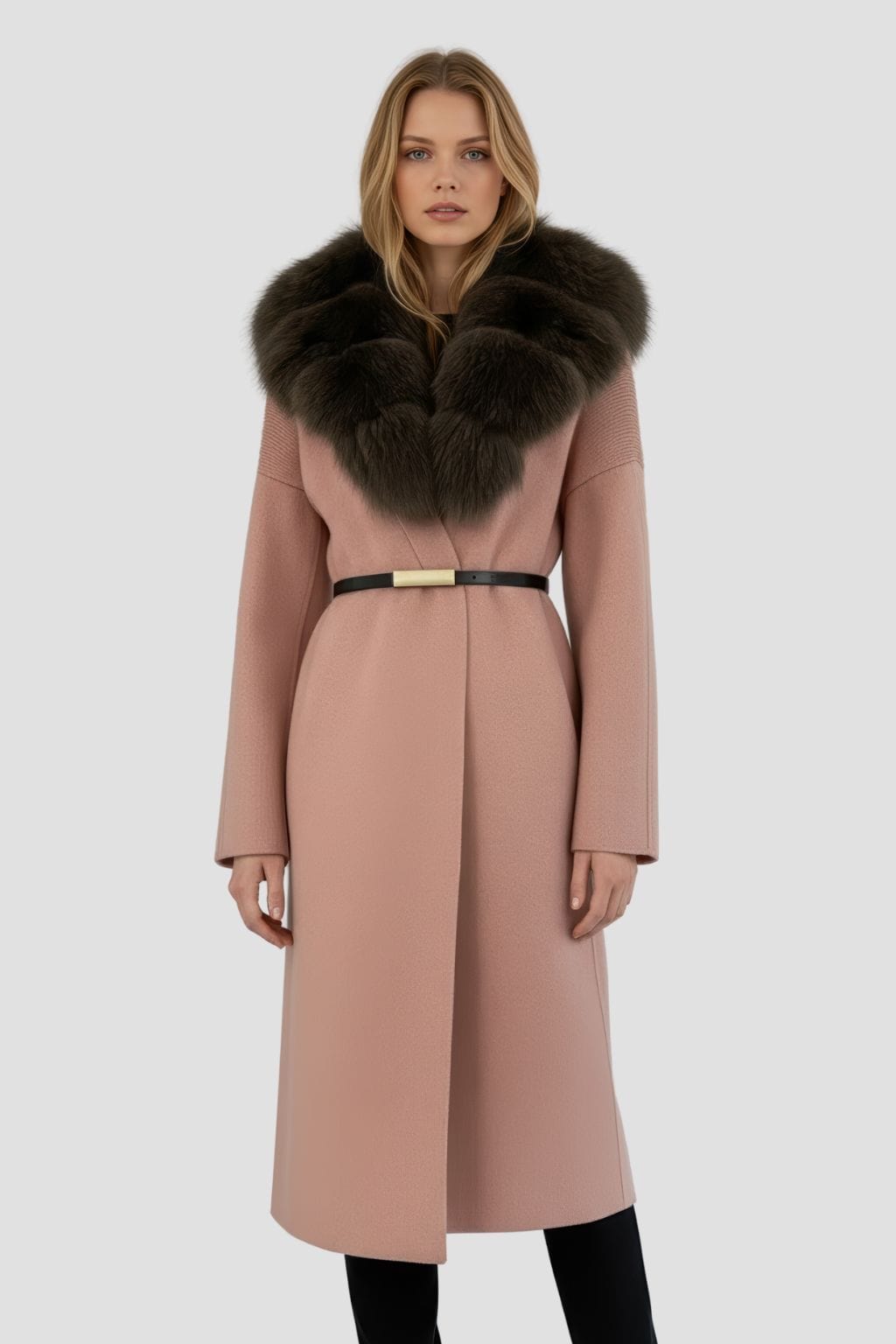 Veste fourrure femme rose Héritage fourrure