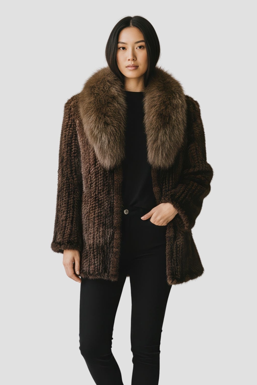 Veste fourrure femme vison Héritage fourrure
