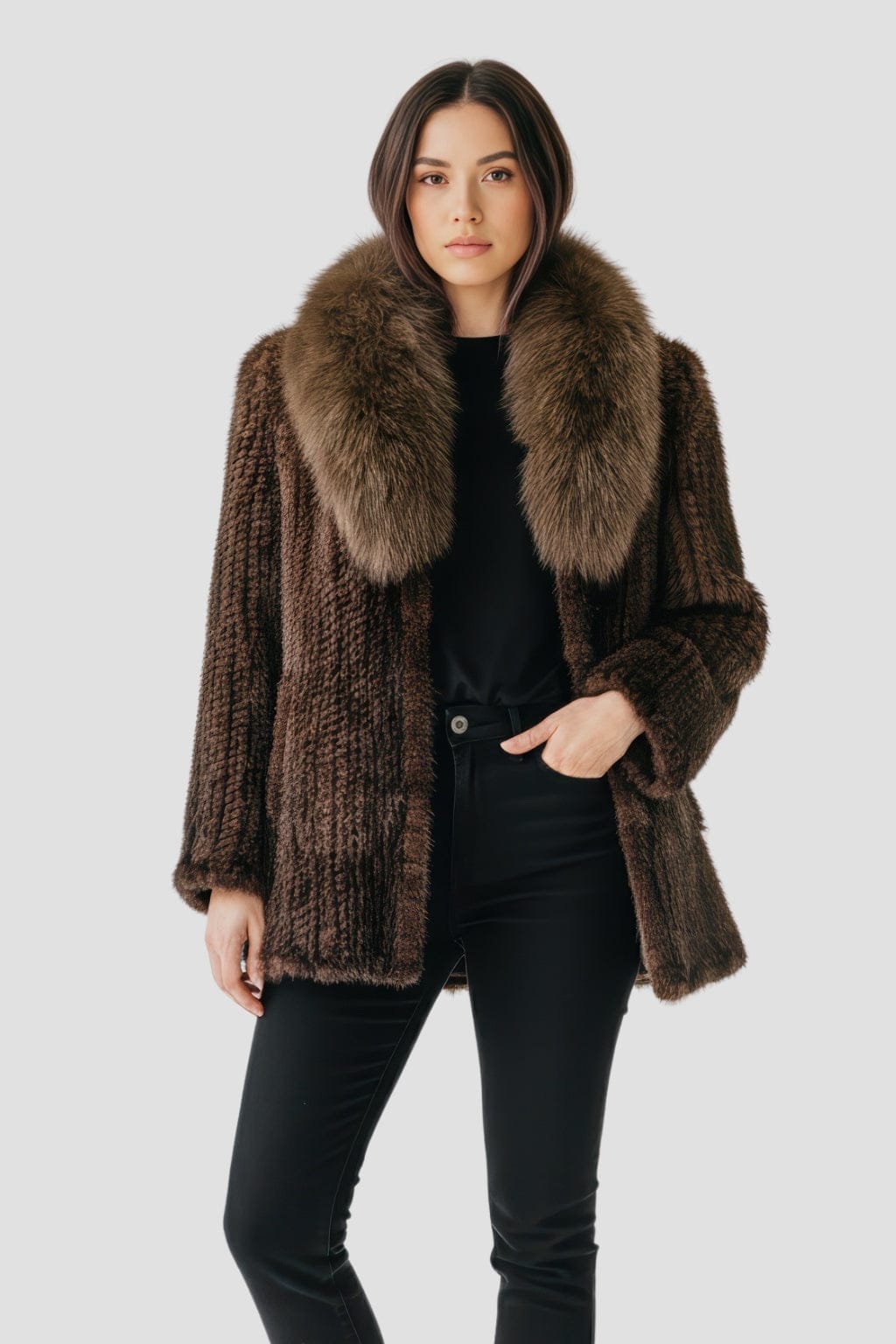 Veste fourrure femme vison Héritage fourrure